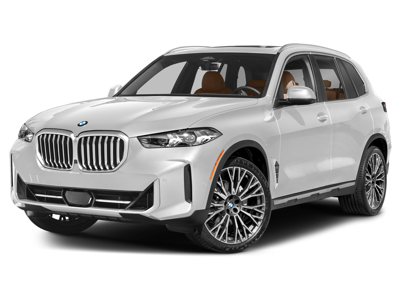 2024 BMW X5 sDrive40i in Mineral White Metallic — front three-quarter view