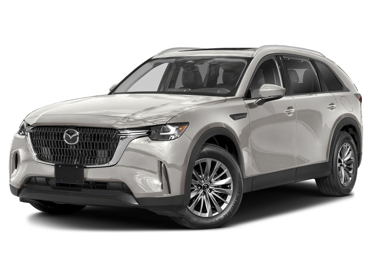 2026 Mazda Mazda CX-90 3.3 Turbo Preferred in Platinum Quartz — front three-quarter view