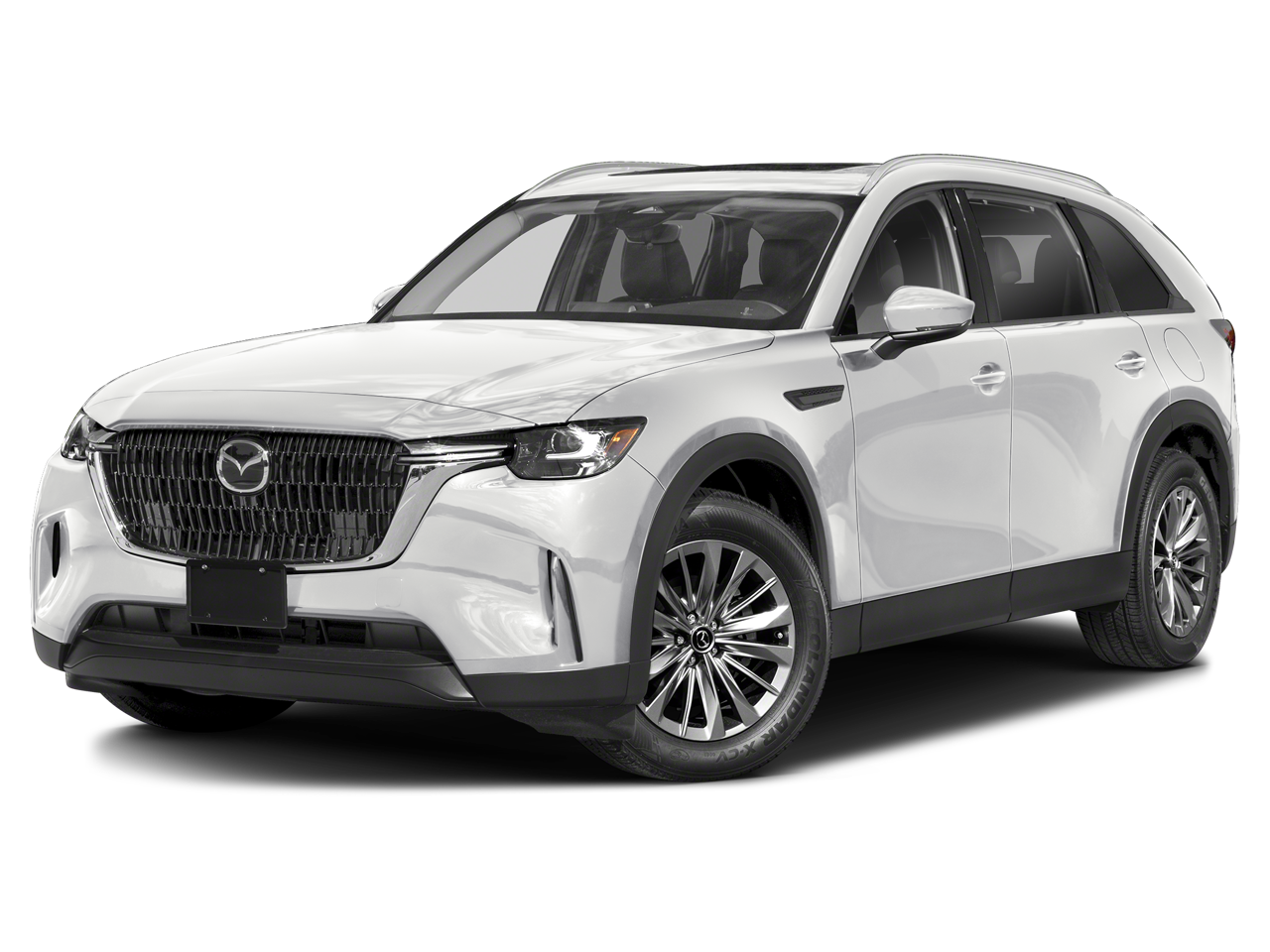 2026 Mazda Mazda CX-90 3.3 Turbo Preferred in Rhodium White Premium — front three-quarter view