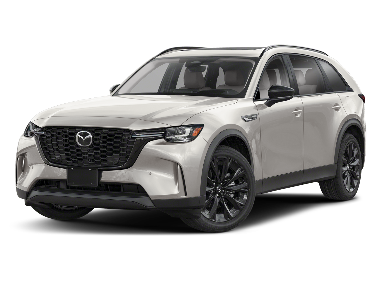 2026 Mazda Mazda CX-90 3.3 Turbo Premium in Platinum Quartz — front three-quarter view
