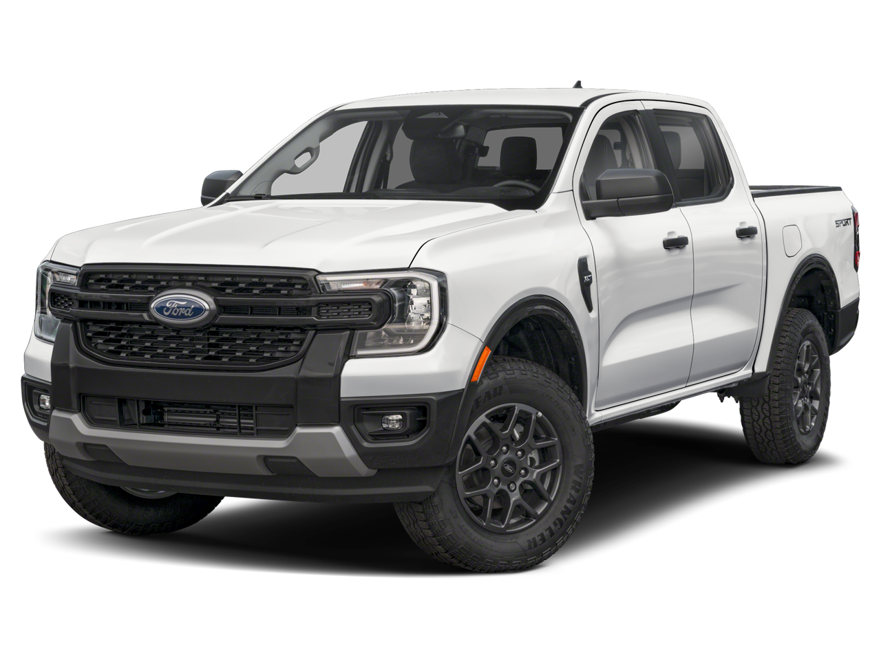 2024 Ford Ranger XLT in Carbonized Gray Metallic — front three-quarter view