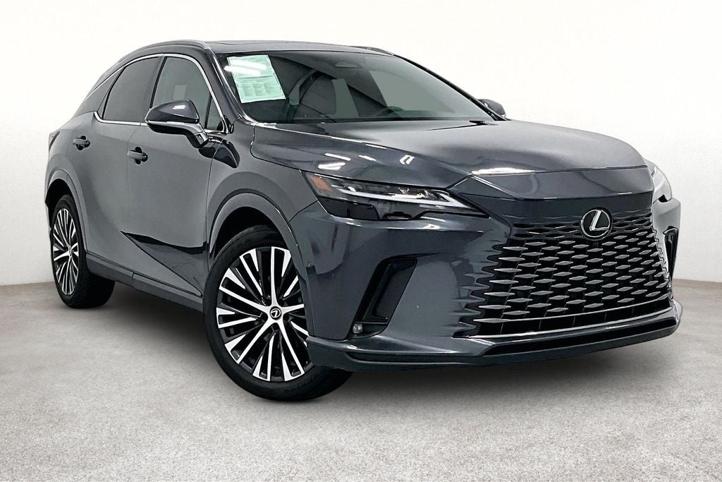 2025 Lexus RX 350 Premium Plus in Cloudburst Gray — front three-quarter view