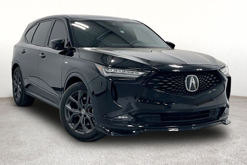 2024 Acura MDX A-Spec SH-AWD in Black — front three-quarter view