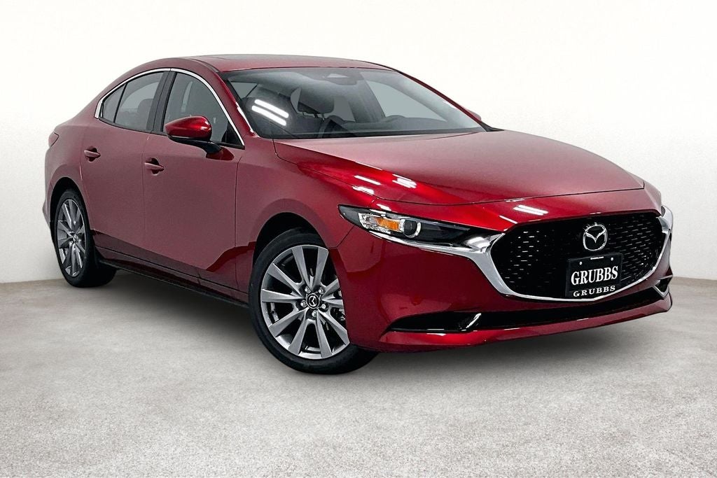 2026 Mazda Mazda3 2.5 S Preferred in Soul Red Crystal Metallic — front three-quarter view