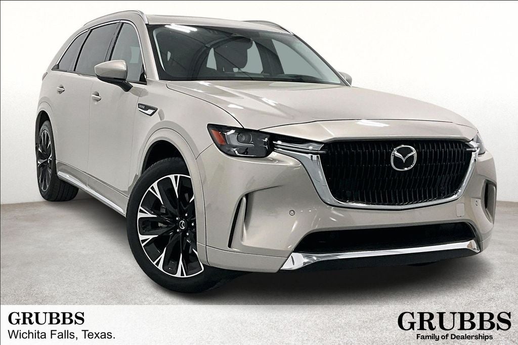 2024 Mazda Mazda CX-90 3.3 Turbo S in Platinum Quartz — front three-quarter view
