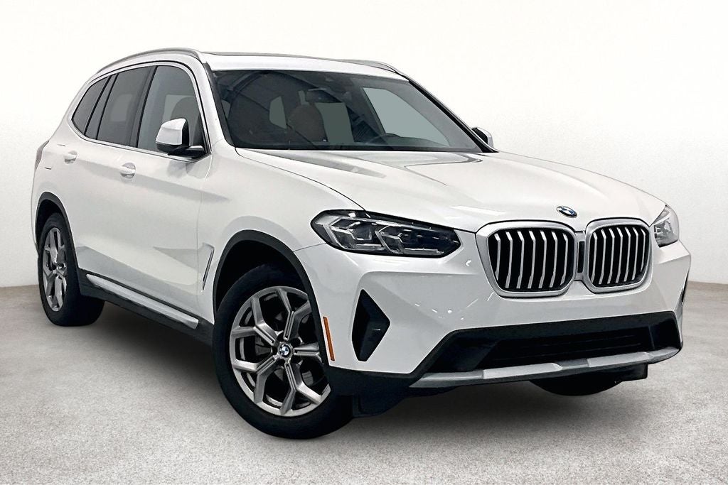 2023 BMW X3 sDrive30i in Mineral White Metallic — front three-quarter view